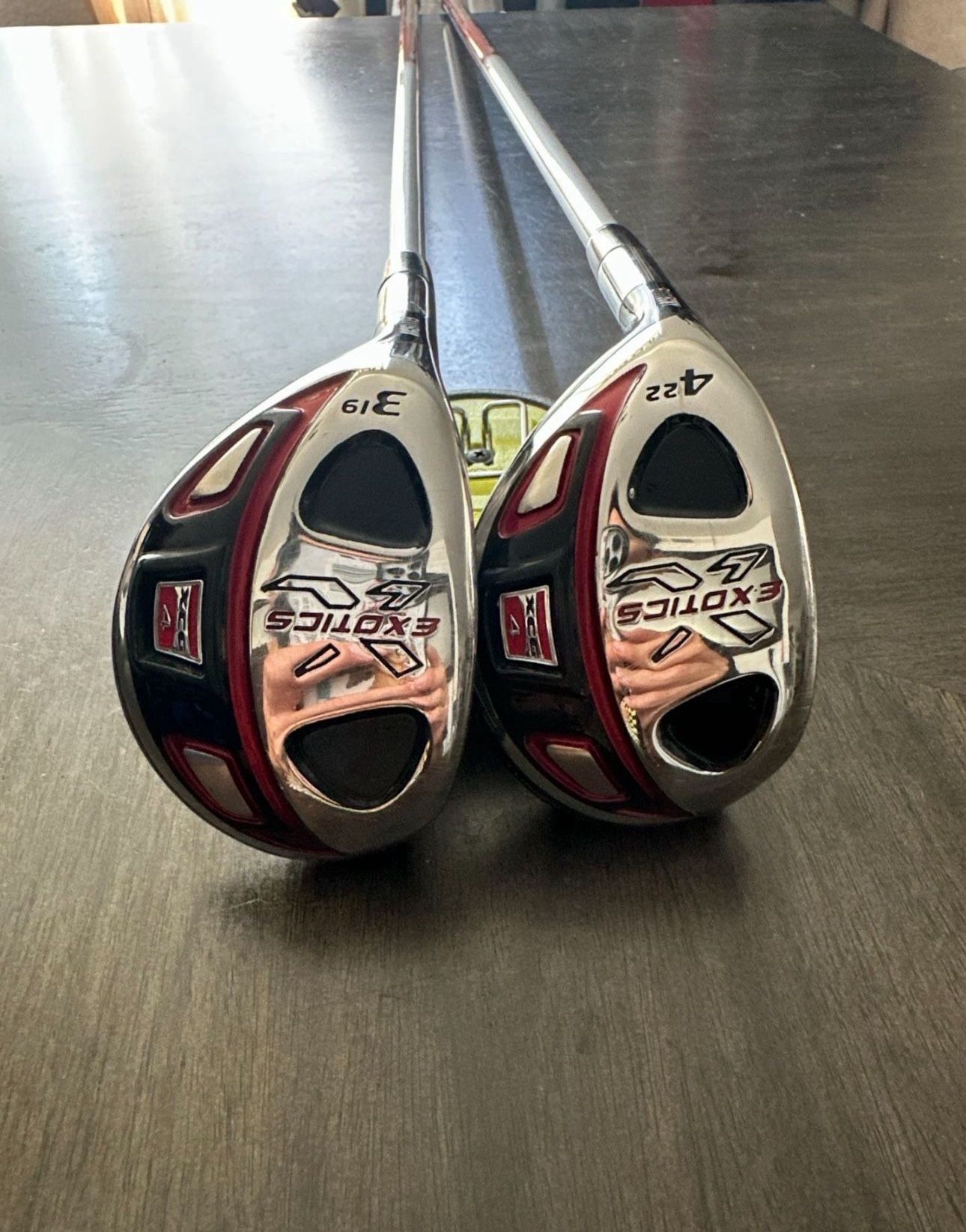 Left Hand Golf Tour Edge Exotics Xcg-4 3 .4 Hybrid Stiff Flex Fujikura Exotics