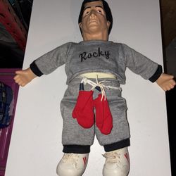 Vintage 80’s Rocky Balboa Plush Doll . New Never Used ( No Package)