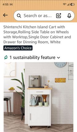 Kitchen island cart