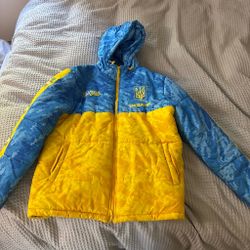 Ukraine Puffer Jacket with Hood