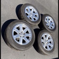 4 — 215/65r17 5x4.5 5x114.3 5x115 Chevy Impala Equinox Tacoma  CR-V  Kia Optima Accord Civic Camry Charger Chrysler 300 Wheels Rims Tires!!!