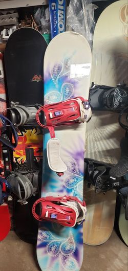 Snowboard And Boots 
