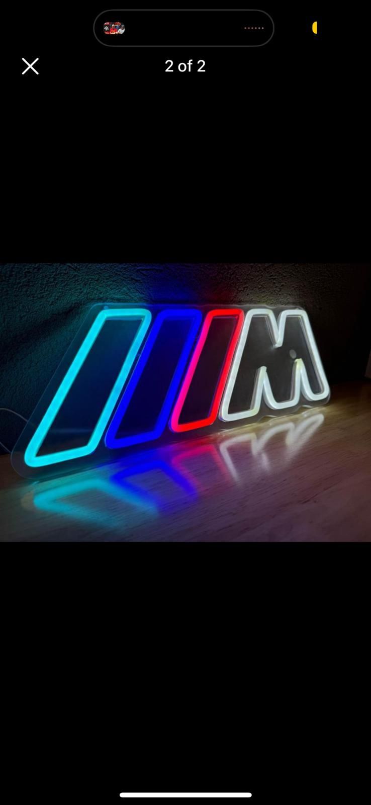 BMW M3 ,M4 ,M5 ,M6 Neon Sign