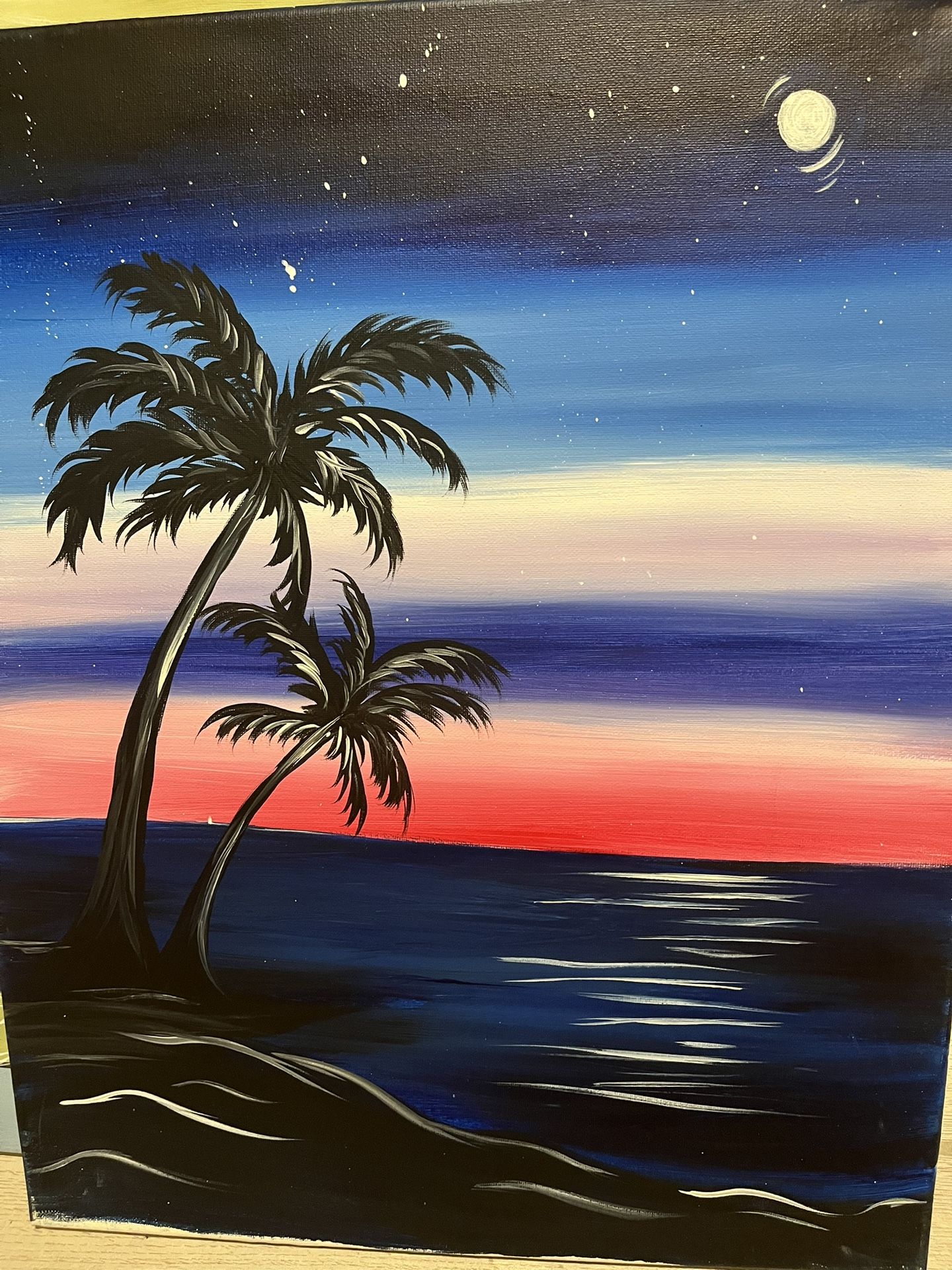 Lunar Lit Palms 