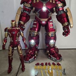 Iron Man Mark 43 And HULKBUSTER 18 Inches PERFECT CONDITION 