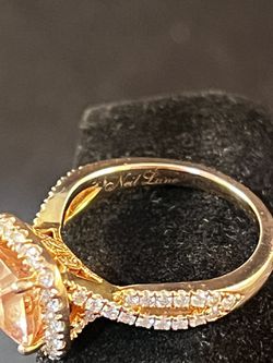 Neil Lane Morganite Rose Gold Engagement Ring Set Thumbnail