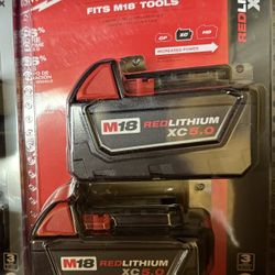Milwaukee 5.0 Battery 2-pack