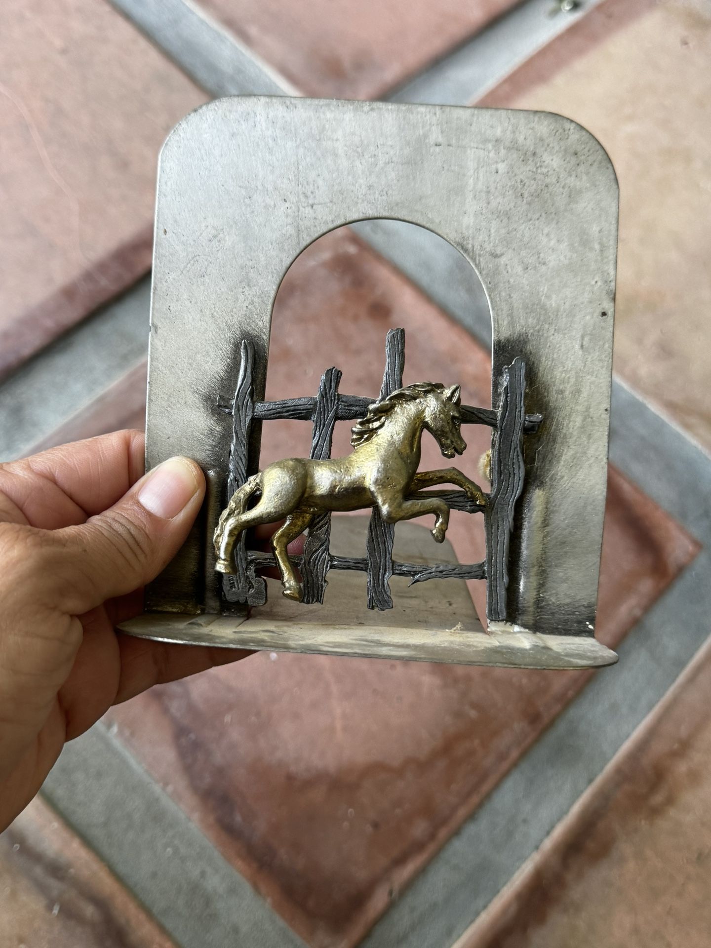 Vintage Horse Bookend