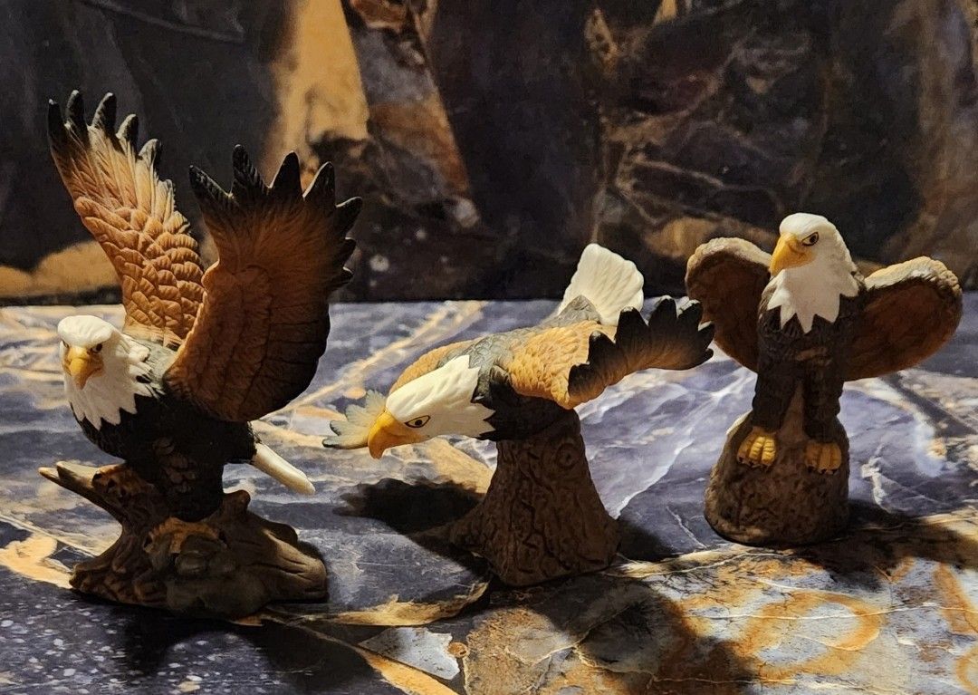 CERAMIC CRAFTS EAGLES (Set Of 3)