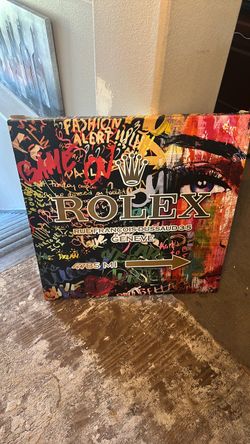 Rolex canvas wall hanging