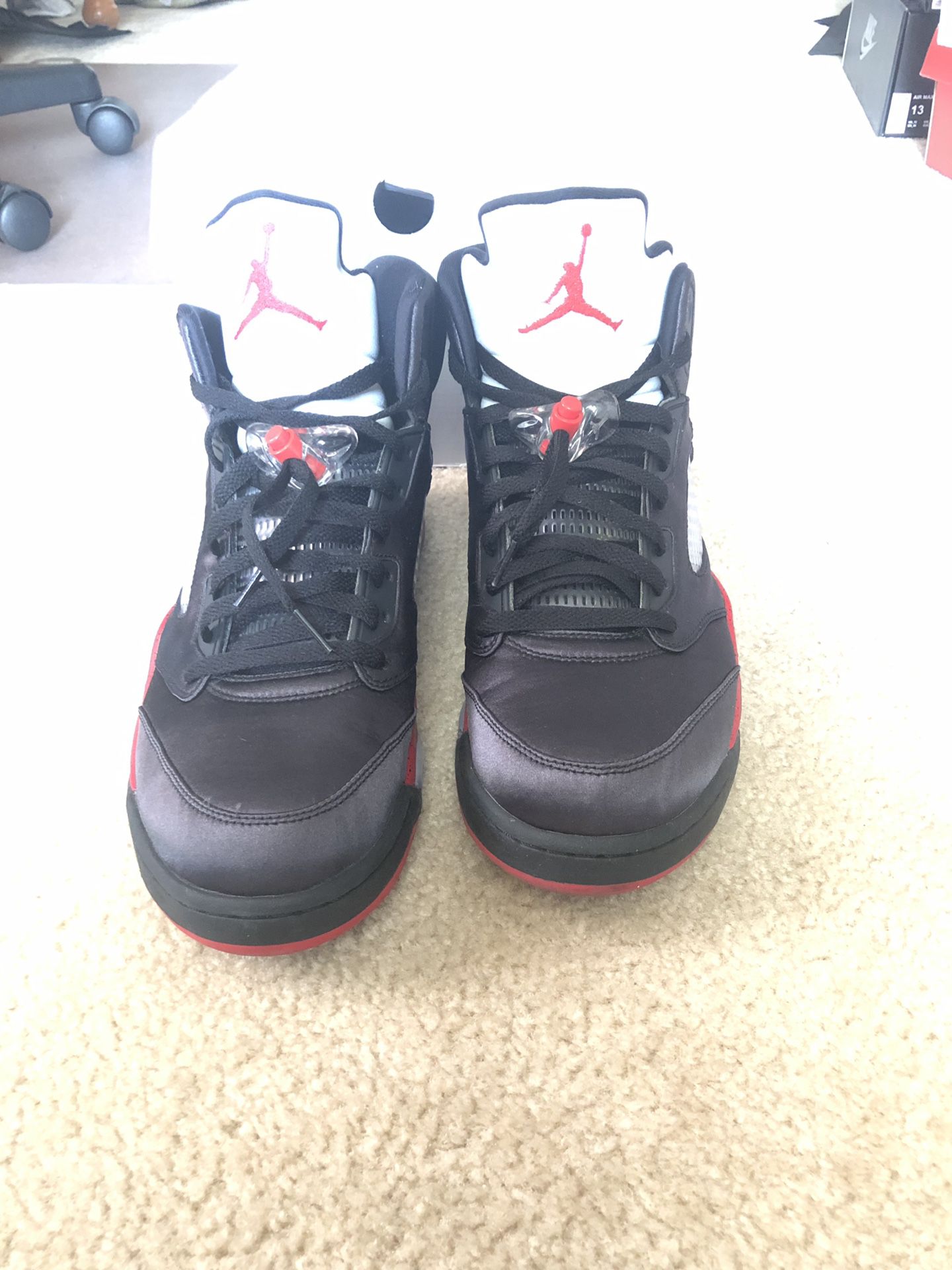 Size 13 Air Jordan 5 Satin Bred