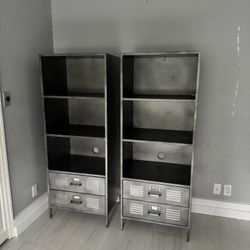 Locker Bookcase with Storage Drawers Pottery Barn