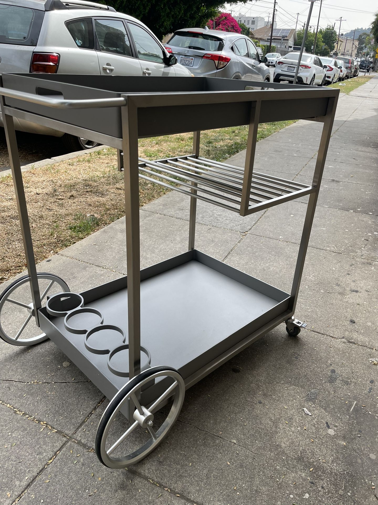 Crate And Barrel Dune Bar Cart
