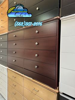 New Cherry wood 8 Drawer dresser Fully Assembled Mueble Ancho Madera