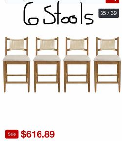 BRAND NEW STOOLS 6 pcs.