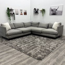 Grey Sectional Couch - Free Delivery 