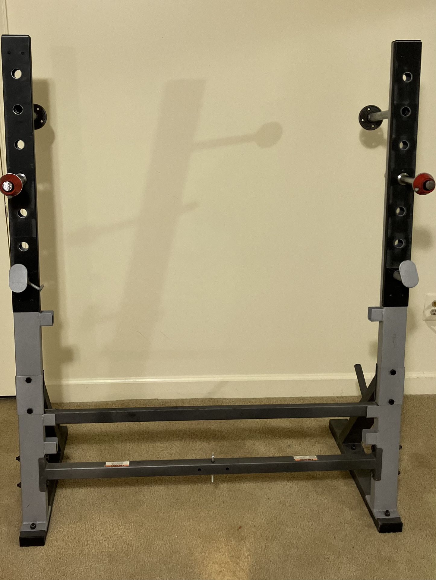 Squat Rack, Heavy Duty, Golds Gym w/ custom modification
