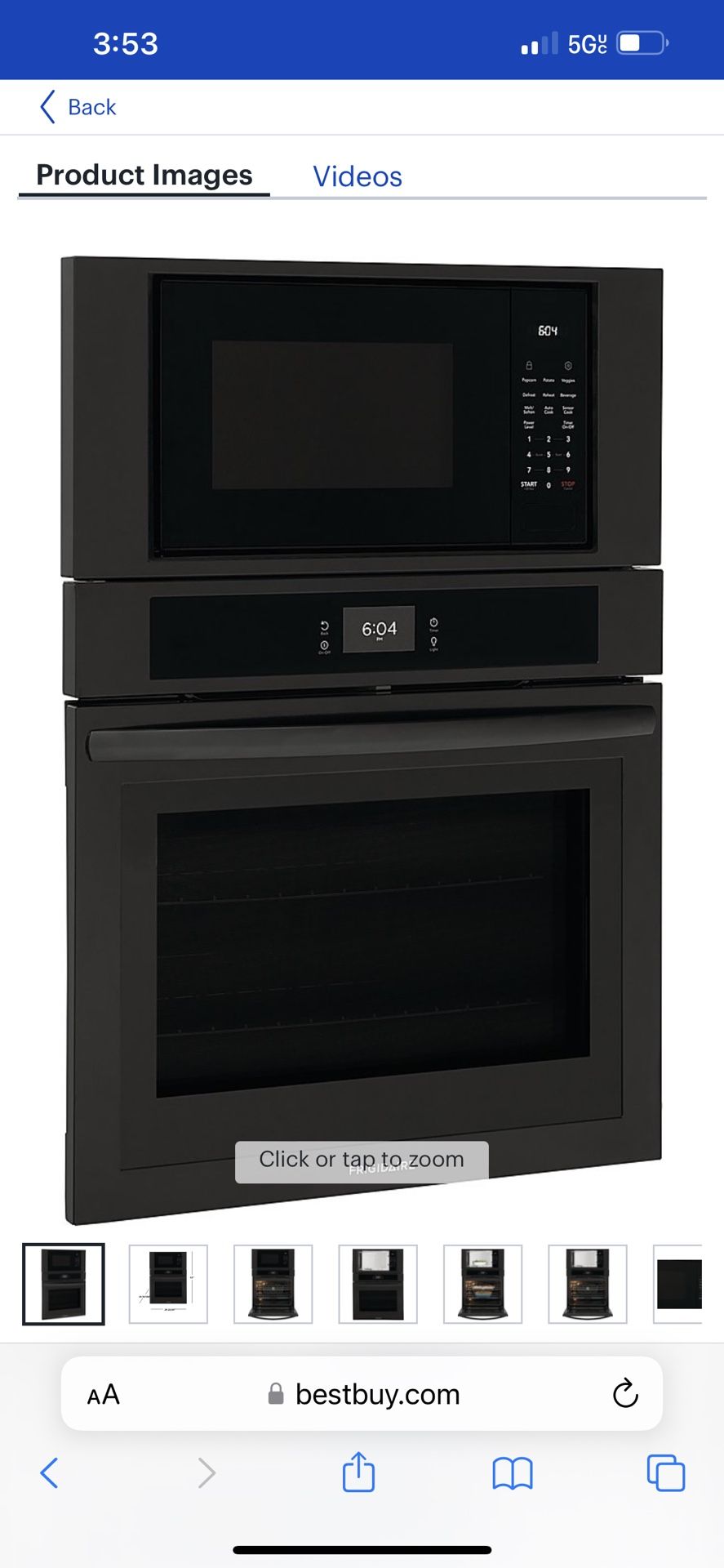 Frigadre Microwave  Convection Wall Oven Dropped Price To 600