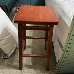 Single Wooden Bar Stool 