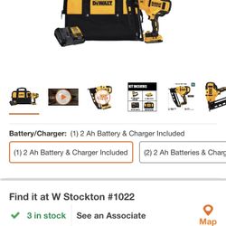 DeWalt 16 GA Angled Finish Nailer 