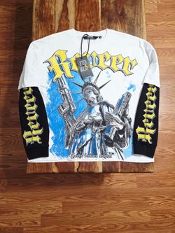 Reever Men's "Statue of Liberty" Longsleeve Graphic Tee