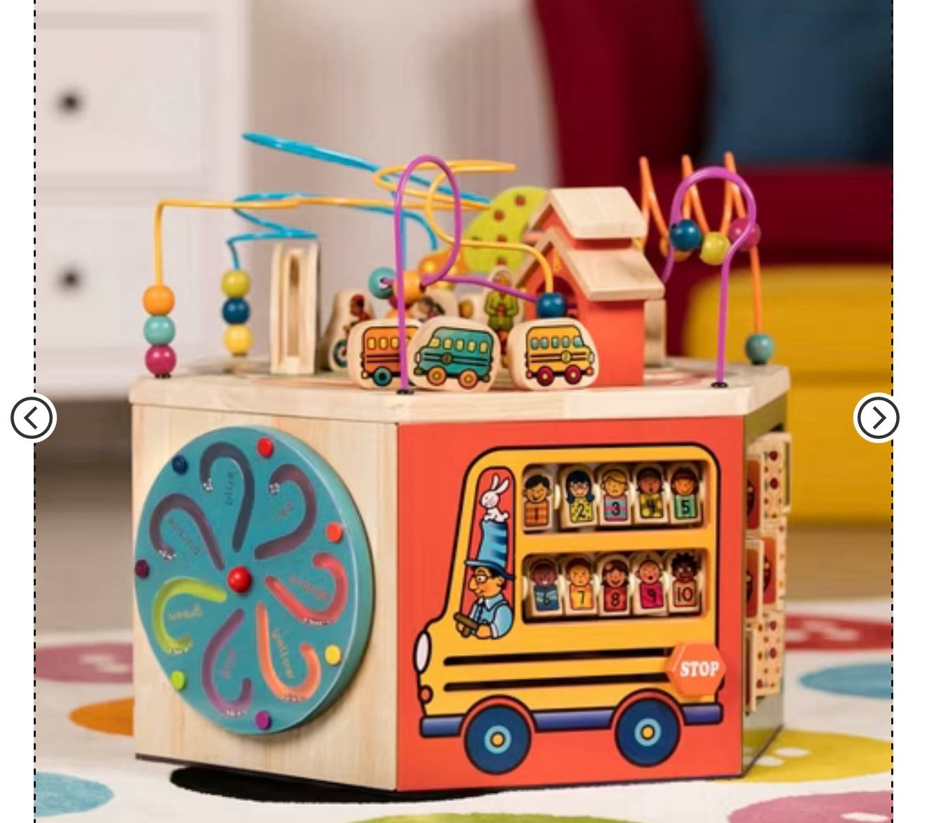 B. toys Wooden Activity Cube - Youniversity
