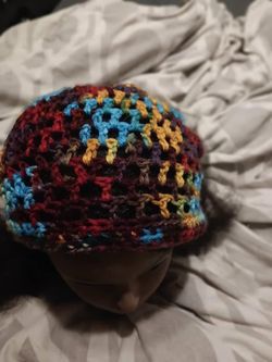 Crochet mesh slouchy beanies