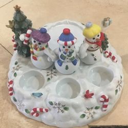 PartyLite Snowman Candle Holder
