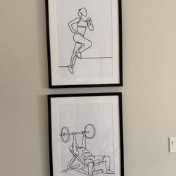 4 Work Out Art Pieces 