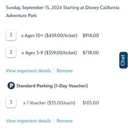 DISNEYLAND TICKETS 4 SALE 