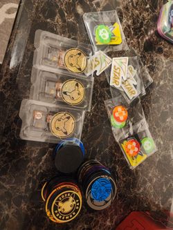Pokemon coins and stickers