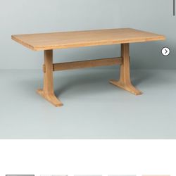 Pedestal Wood Dining Table - Natural - Hearth & Hand™ with Magnolia