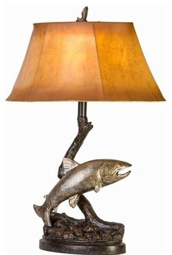 JUMPING TROUT TABLE LAMP 