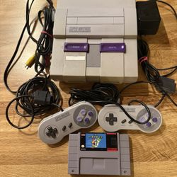 super nintendo console bundle + One Game (Escondido 92025)