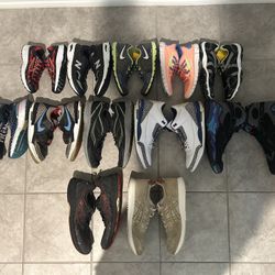 12 Pair Sneaker Shoe Lot Jordan Nike ASICS Brooks New Balance Reseller Bundle