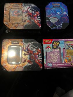 Pokemon tins lot