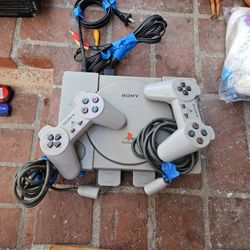 Playstation With 2 Controllers
