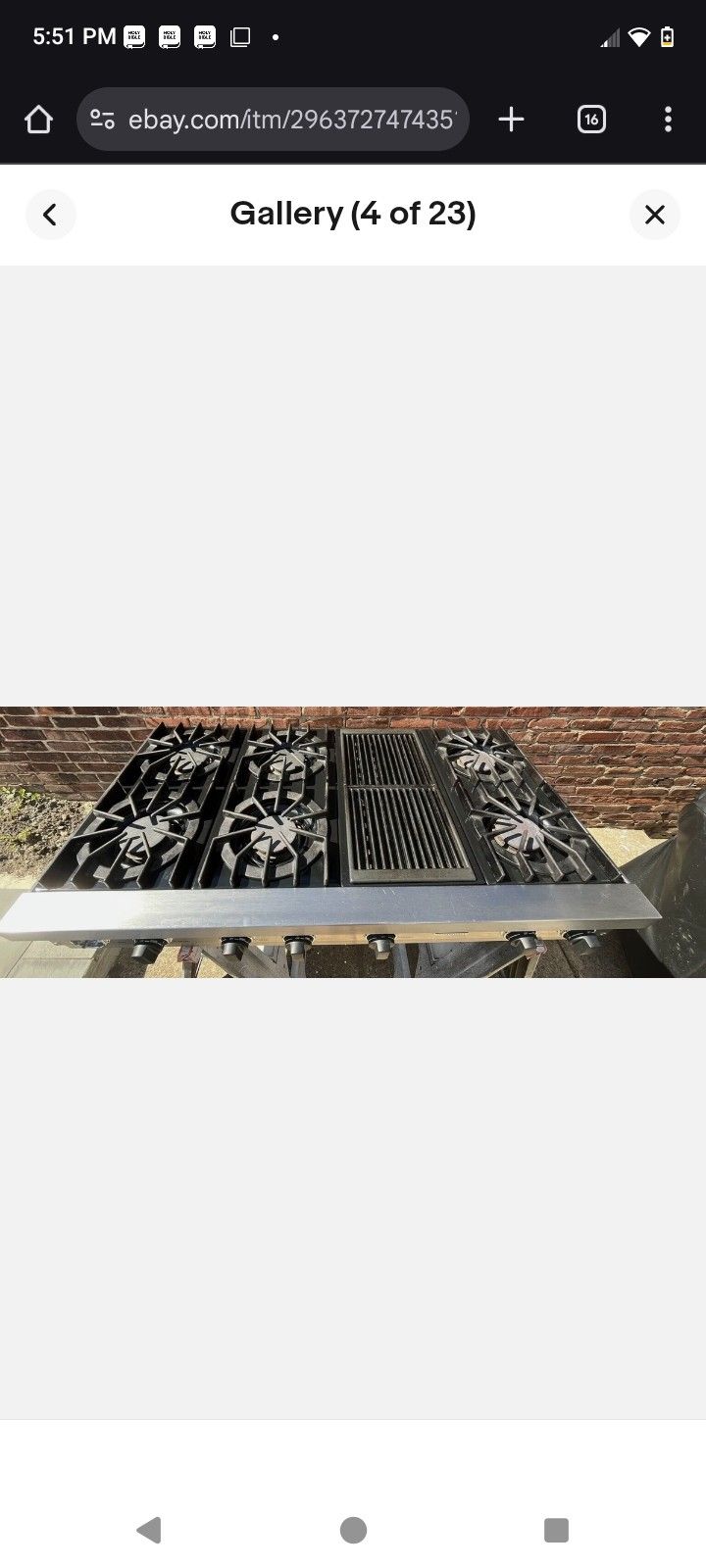 48 Inch Viking Stovetop In Great Condition And Good Working Order