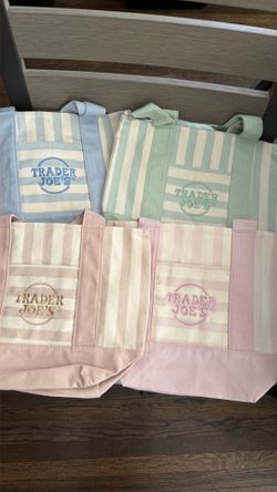 Trader Joe’s mini stipe totes