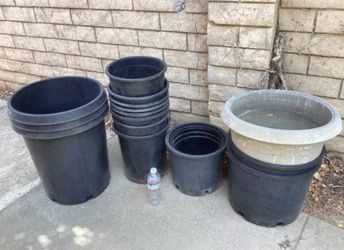 Black Plastic Indoor/Outdoor Planter