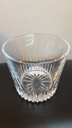princess house ice bucket  leaf crystal height 5.5” x 6” diameter