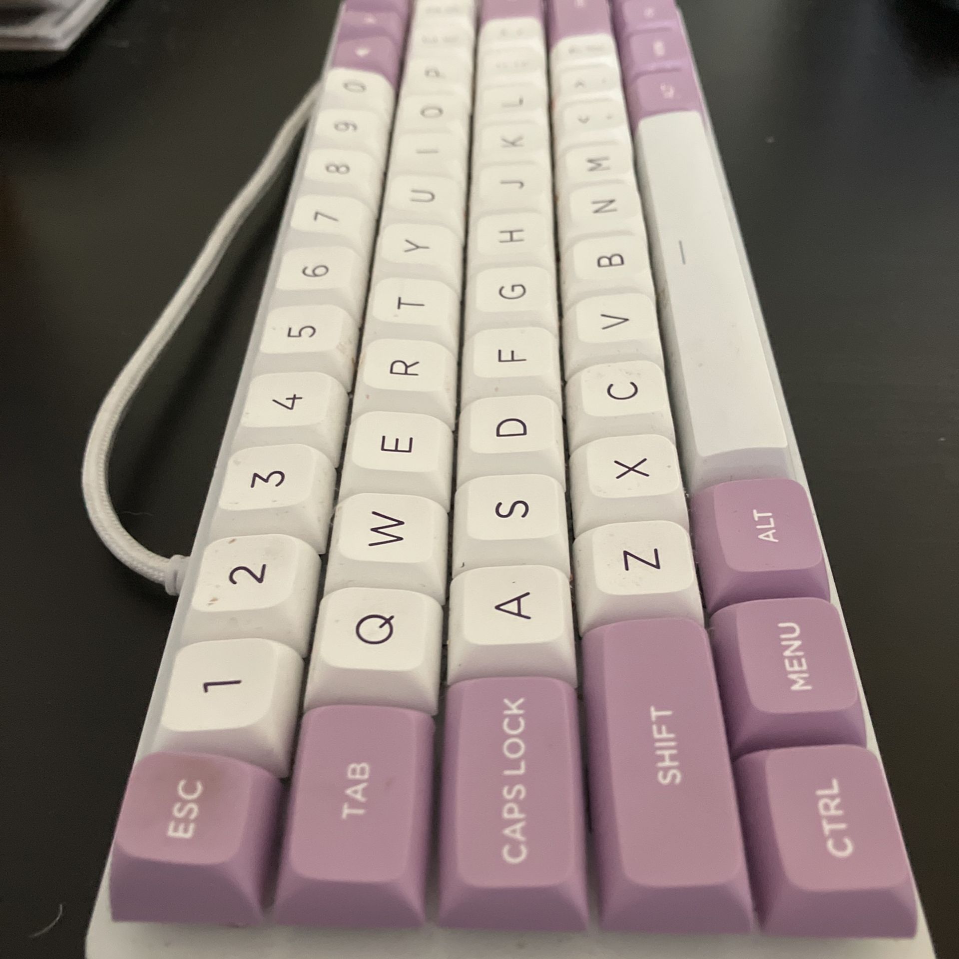 Razor Huntsman Mini With Purple On White Keycaps for Sale in Northbrook
