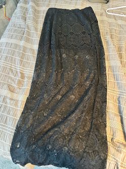 Black lace skirt size small