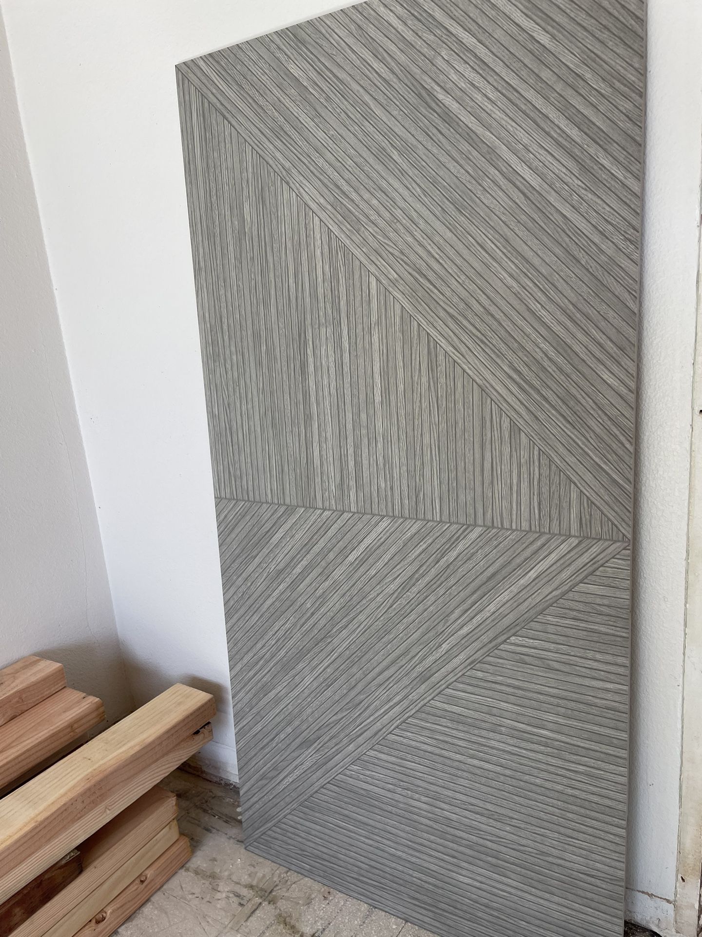 PRICE DROP! Tilebar Enso Collection Ribbed Gray Wall/Flooring Tile (196 sq ft)