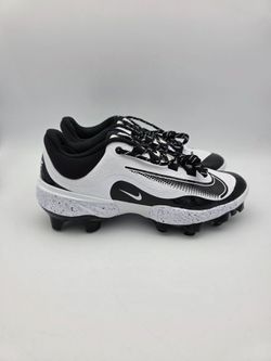 Nike Alpha Huarache Elite 4 Low MCS 'White Black' Baseball Cleats Men's Size 10, 11, 11.5