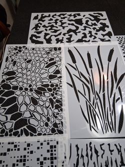 Large stencils $2 each.