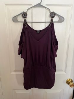 Y2K Rhapsody Short Sleeve Beaded Cold Shoulder Top