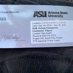 ASU Parking Pass 