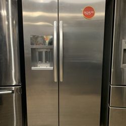 KitchenAid - 36” Side-By-Side Refrigerator 