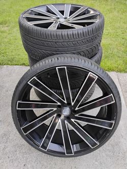 24" RIMS  & TIRES